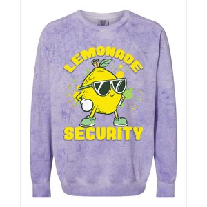 Lemonade Security Lemon Juice Boss Colorblast Crewneck Sweatshirt