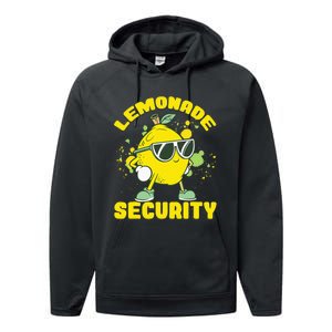 Lemonade Security Lemon Juice Boss Performance Fleece Hoodie