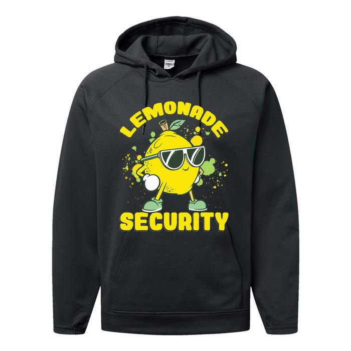 Lemonade Security Lemon Juice Boss Performance Fleece Hoodie