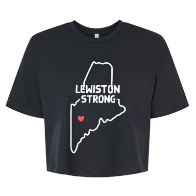 Lewiston Strong Bella+Canvas Jersey Crop Tee