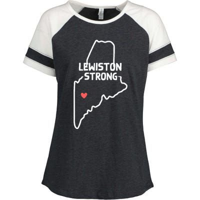 Lewiston Strong Enza Ladies Jersey Colorblock Tee