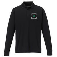 Lewiston Strong Lewiston Strong Performance Long Sleeve Polo