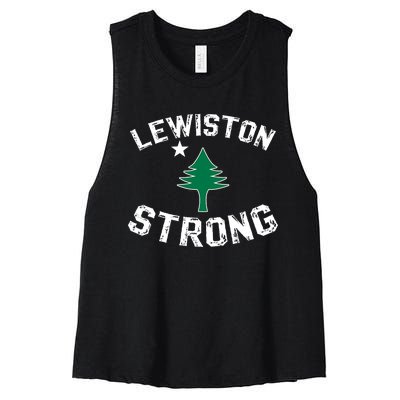 Lewiston Strong Lewiston Strong Women's Racerback Cropped Tank