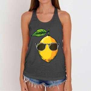 Lemon Sunglasses Women's Knotted Racerback Tank