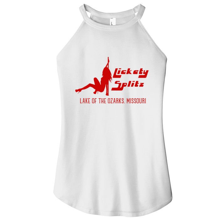 Lickety Splitz Lake Of The Ozarks Missouri Strip Club Women's Perfect Tri Rocker Tank