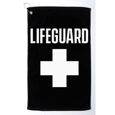 Lifeguard Sayings Life Guard Job Platinum Collection Golf Towel