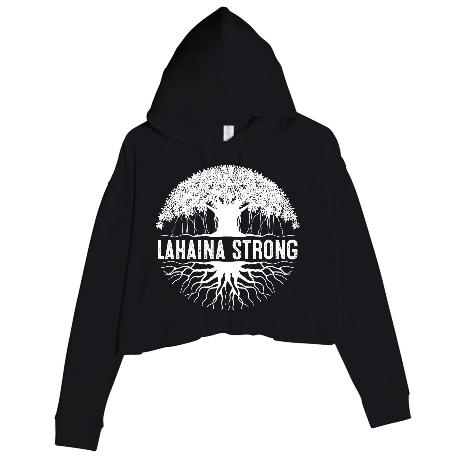 Lahaina Strong Crop Fleece Hoodie