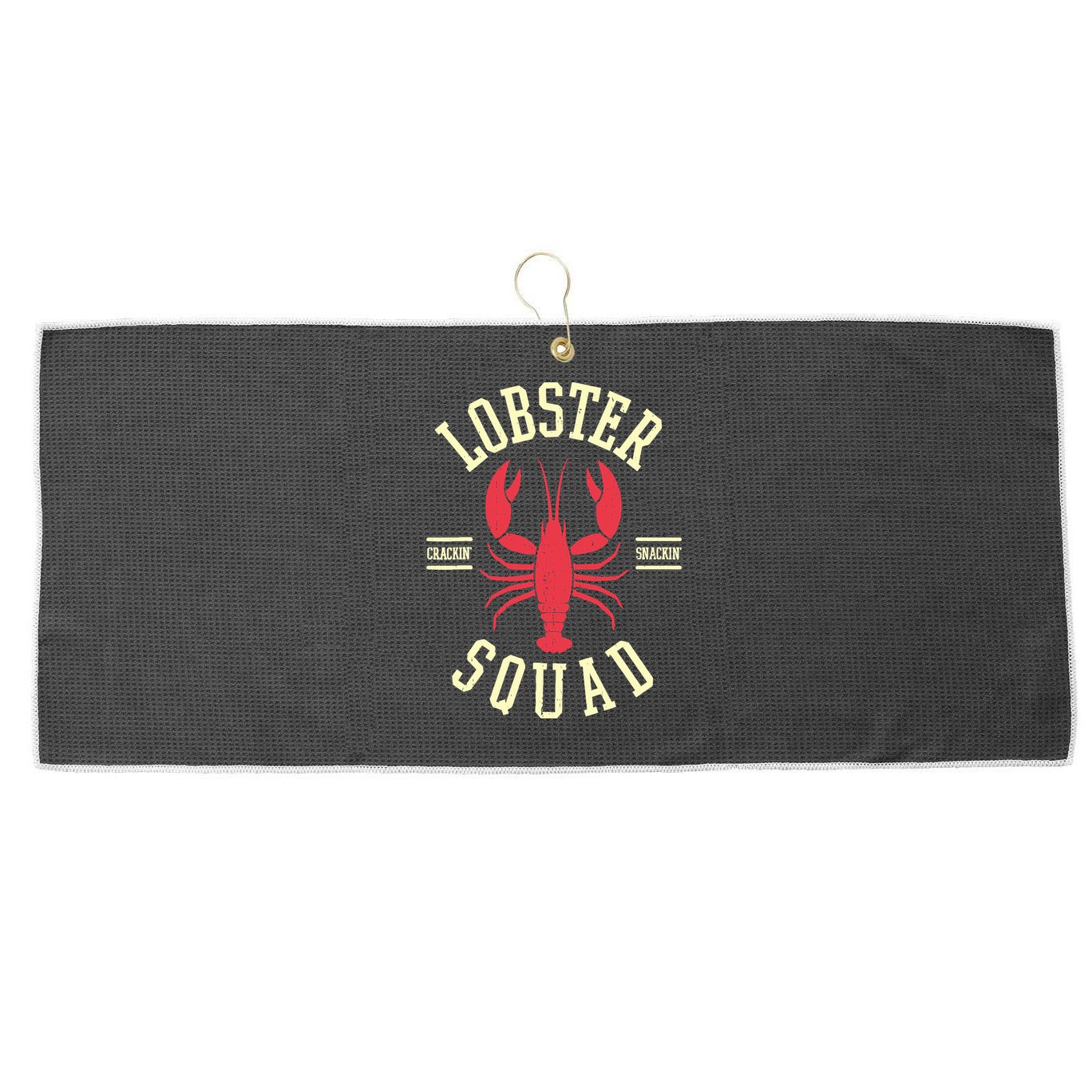 Lobster Squad Lobster Festival I Lobster Enthusiasts Large Microfiber Waffle Golf Towel