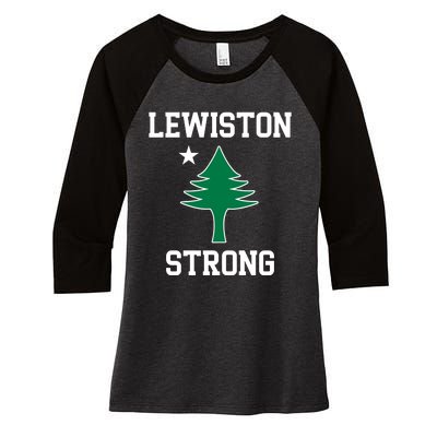 Lewiston Strong Women's Tri-Blend 3/4-Sleeve Raglan Shirt