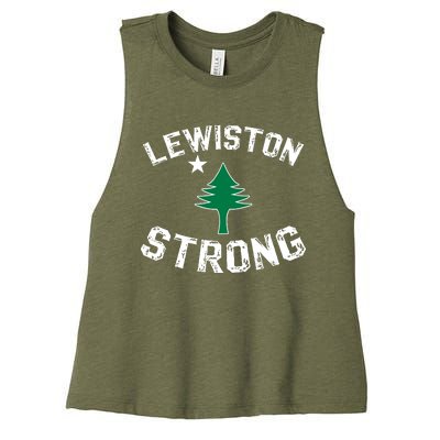 Lewiston Strong Women's Racerback Cropped Tank