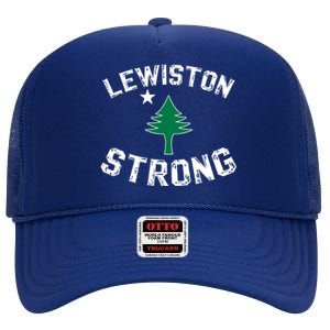 Lewiston Strong High Crown Mesh Back Trucker Hat