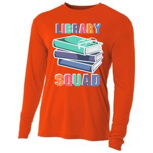 Library Squad Librarian Reader Reading Book Lover Bookworm Gift Cooling Performance Long Sleeve Crew