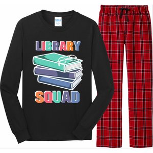 Library Squad Librarian Reader Reading Book Lover Bookworm Gift Long Sleeve Pajama Set