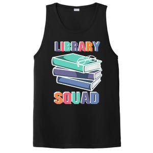 Library Squad Librarian Reader Reading Book Lover Bookworm Gift PosiCharge Competitor Tank