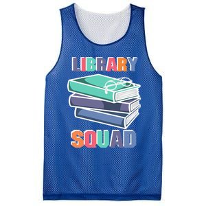 Library Squad Librarian Reader Reading Book Lover Bookworm Gift Mesh Reversible Basketball Jersey Tank