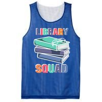 Library Squad Librarian Reader Reading Book Lover Bookworm Gift Mesh Reversible Basketball Jersey Tank