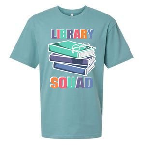 Library Squad Librarian Reader Reading Book Lover Bookworm Gift Sueded Cloud Jersey T-Shirt