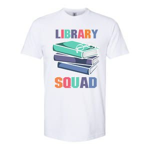 Library Squad Librarian Reader Reading Book Lover Bookworm Gift Softstyle CVC T-Shirt