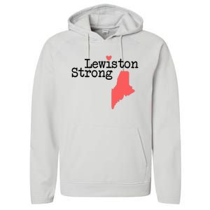 Lewiston Strong Lewiston Strong  Lewiston Stron  Performance Fleece Hoodie