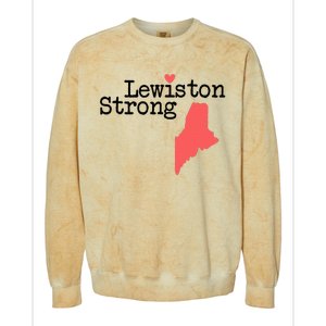 Lewiston Strong Lewiston Strong  Lewiston Stron  Colorblast Crewneck Sweatshirt