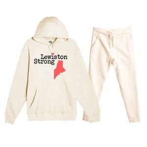 Lewiston Strong Lewiston Strong  Lewiston Stron  Premium Hooded Sweatsuit Set