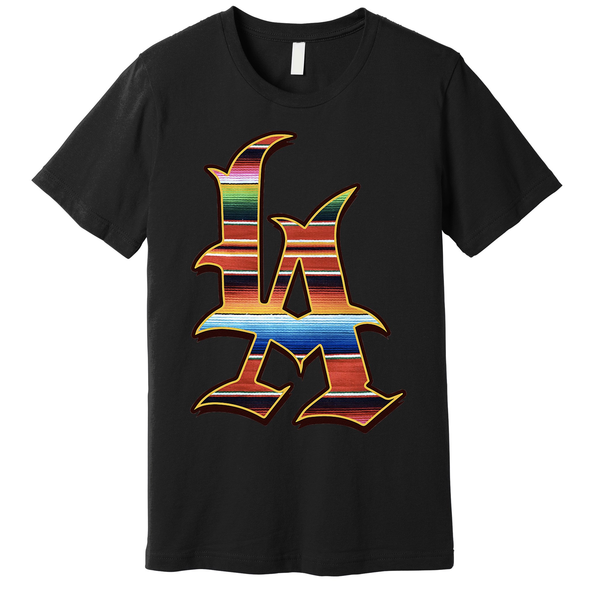 LA Sarape Los Angeles LA Sarape East LA Baseball Mexican Premium T-Shirt