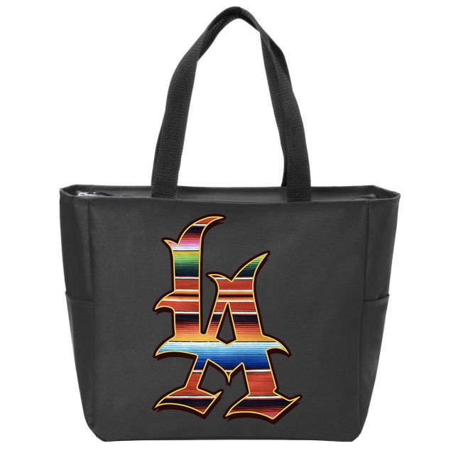LA Sarape Los Angeles LA Sarape East LA Baseball Mexican Zip Tote Bag