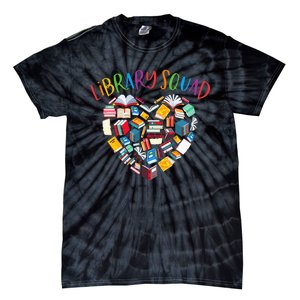 Library Squad Librarian Bookworm Book Lover Tie-Dye T-Shirt