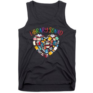 Library Squad Librarian Bookworm Book Lover Tank Top