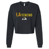 La Strong Lafd Cropped Pullover Crew
