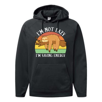 Lazy Sloth Performance Fleece Hoodie