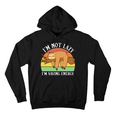 Lazy Sloth Tall Hoodie