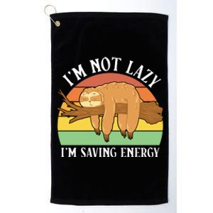 Lazy Sloth Platinum Collection Golf Towel