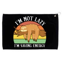 Lazy Sloth Grommeted Golf Towel