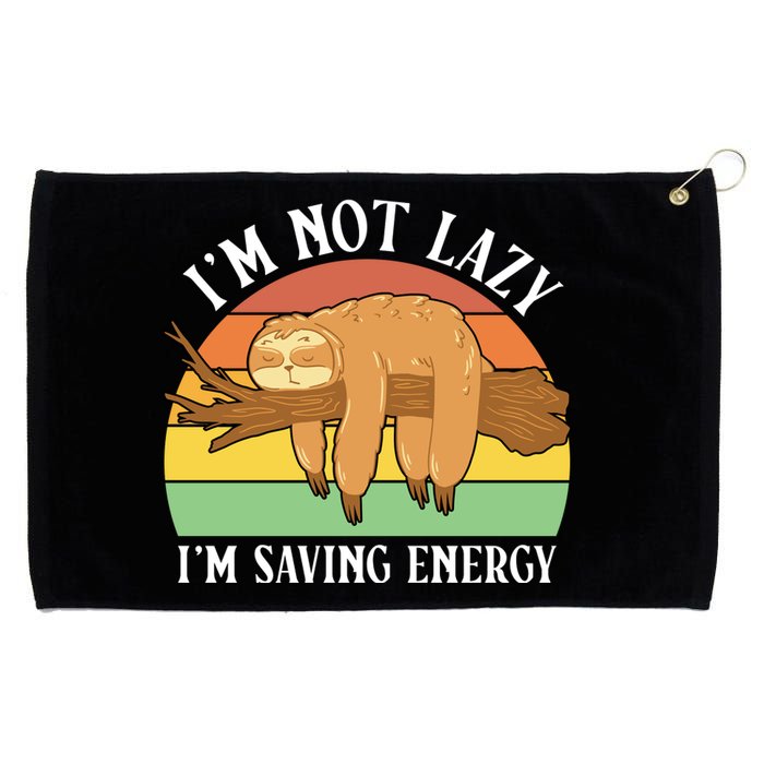 Lazy Sloth Grommeted Golf Towel