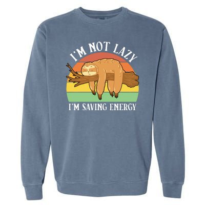 Lazy Sloth Garment-Dyed Sweatshirt