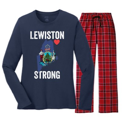 Lewiston Strong Women's Long Sleeve Flannel Pajama Set 