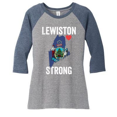 Lewiston Strong Women's Tri-Blend 3/4-Sleeve Raglan Shirt