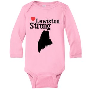 Lewiston Strong Baby Long Sleeve Bodysuit