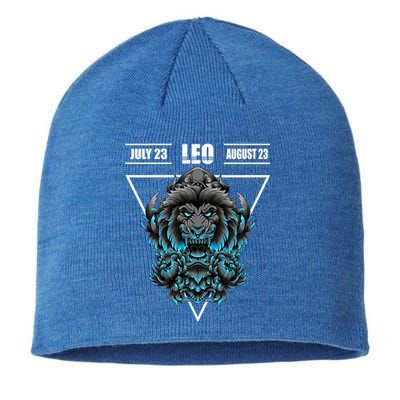 Lion Symbol Leo Horoscope Zodiac Leo Meaningful Gift Sustainable Beanie