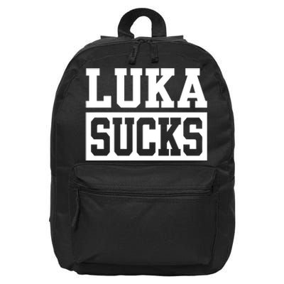 Luka Sucks 16 in Basic Backpack