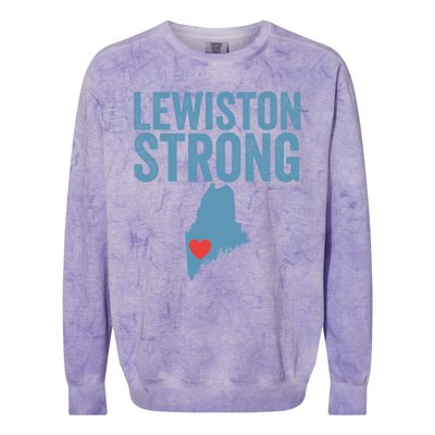 Lewiston Strong Colorblast Crewneck Sweatshirt