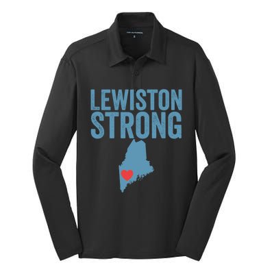 Lewiston Strong Silk Touch Performance Long Sleeve Polo