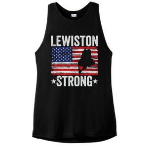 Lewiston Strong Ladies PosiCharge Tri-Blend Wicking Tank