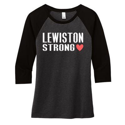 Lewiston Strong Lewiston Strong Women's Tri-Blend 3/4-Sleeve Raglan Shirt