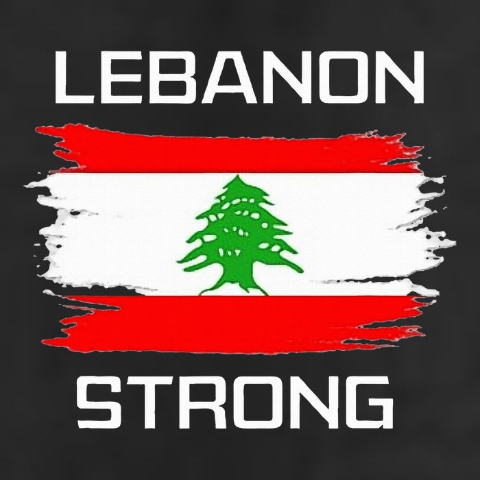 Lebanon Strong Lebanese Flag Souvenir Beirut Cedar Tree 7 Panel Mesh Trucker Snapback Hat