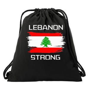 Lebanon Strong Lebanese Flag Souvenir Beirut Cedar Tree Drawstring Bag