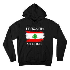 Lebanon Strong Lebanese Flag Souvenir Beirut Cedar Tree Tall Hoodie