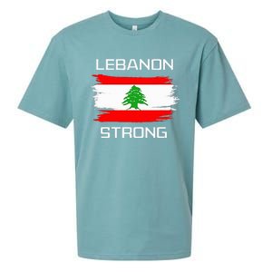 Lebanon Strong Lebanese Flag Souvenir Beirut Cedar Tree Sueded Cloud Jersey T-Shirt