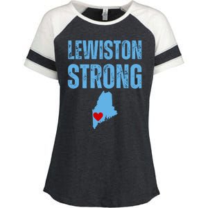 Lewiston Strong Enza Ladies Jersey Colorblock Tee